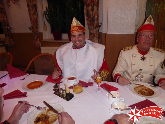 16.02.2017 - Wagenbauessen Prinzengarde mit Stadtprinz