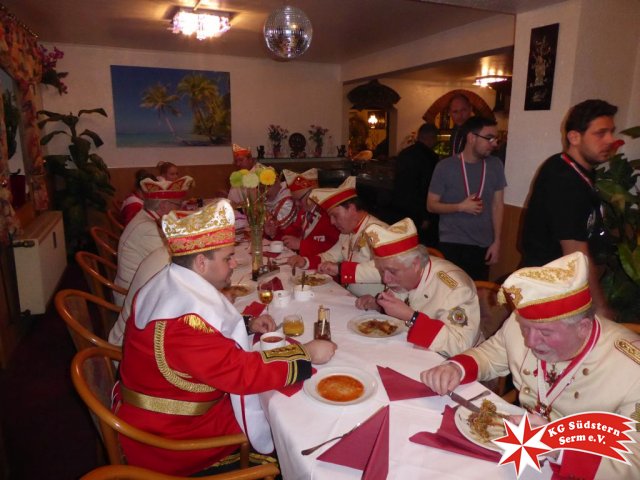 16.02.2017 - Wagenbauessen Prinzengarde mit Stadtprinz