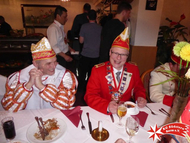 16.02.2017 - Wagenbauessen Prinzengarde mit Stadtprinz