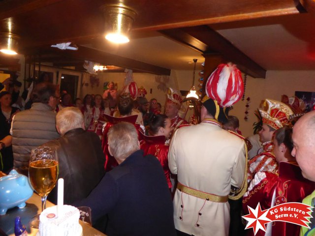 21.02.2019 - Wagenbauessen bei Viet Serm mit Stadtprinz Kevin I